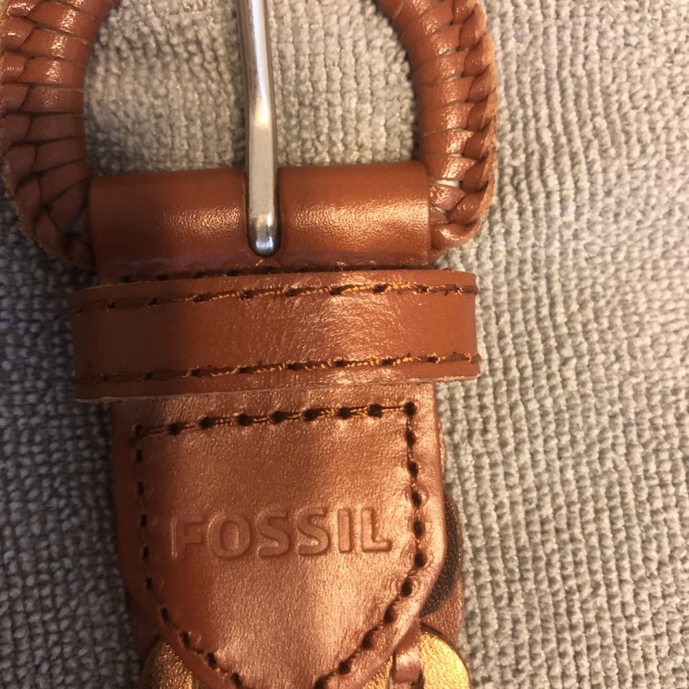 Fossil Multi Color Leather Belt L - Picture 4 of 6